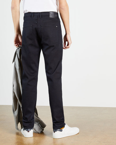 <P>Straight Leg Navy Denim Jean</P>